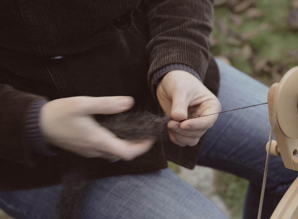 Lydia Handspinning