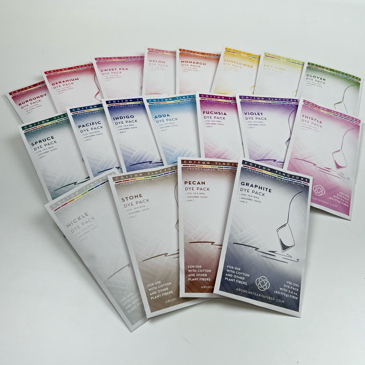 Cotton Tincture - Dye Packs - One of Each