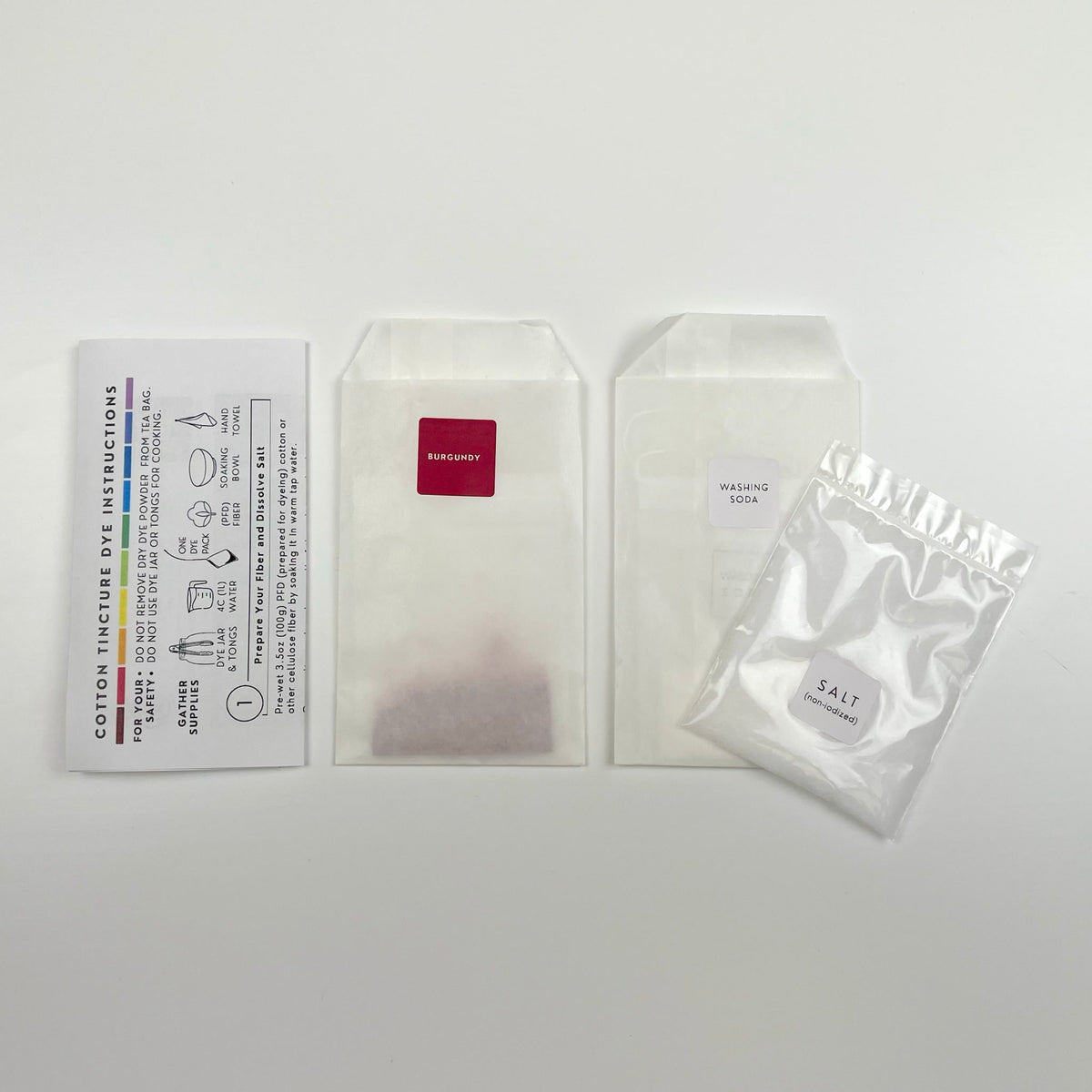 Cotton Tincture - Dye Pack - Burgundy