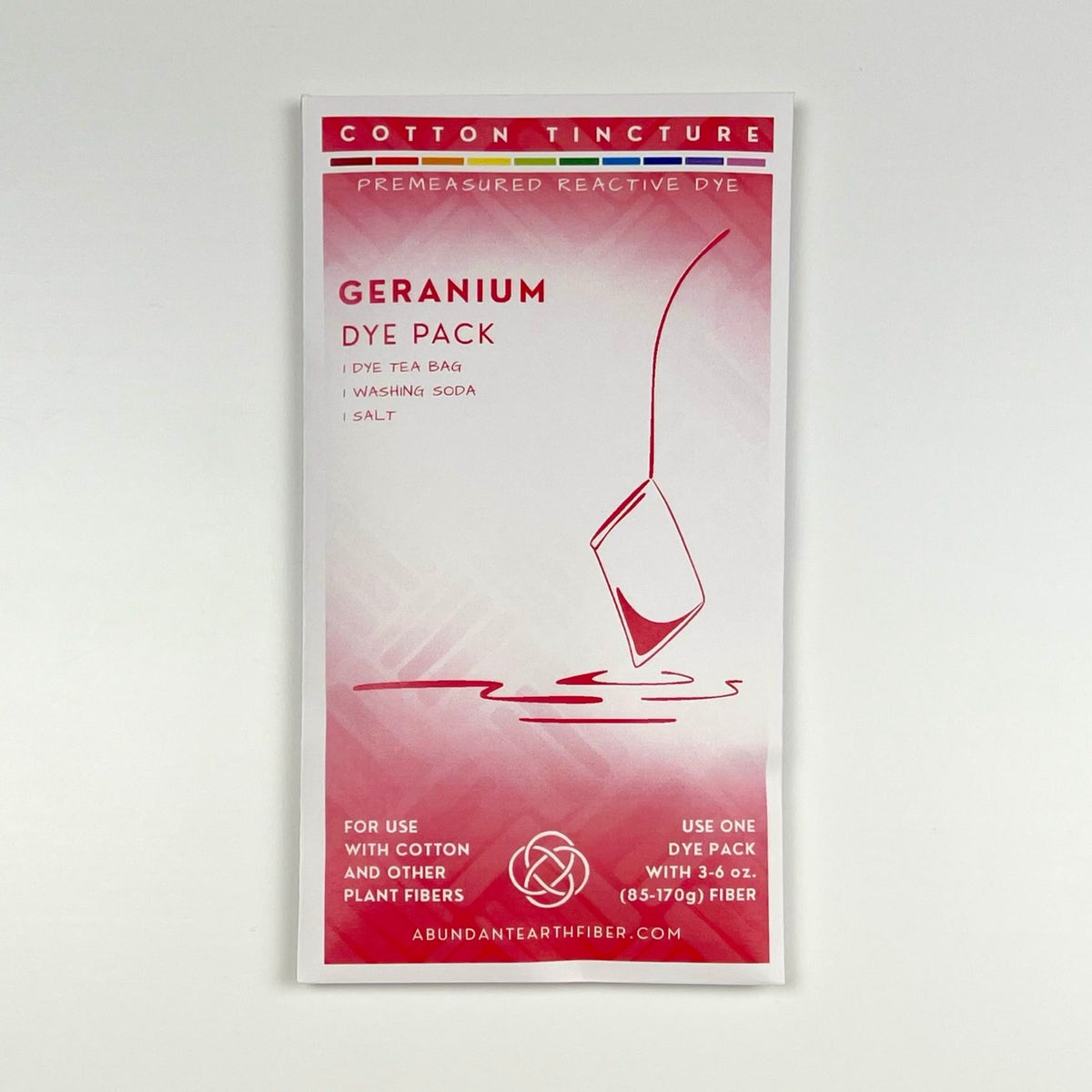 Cotton Tincture - Dye Pack - Geranium