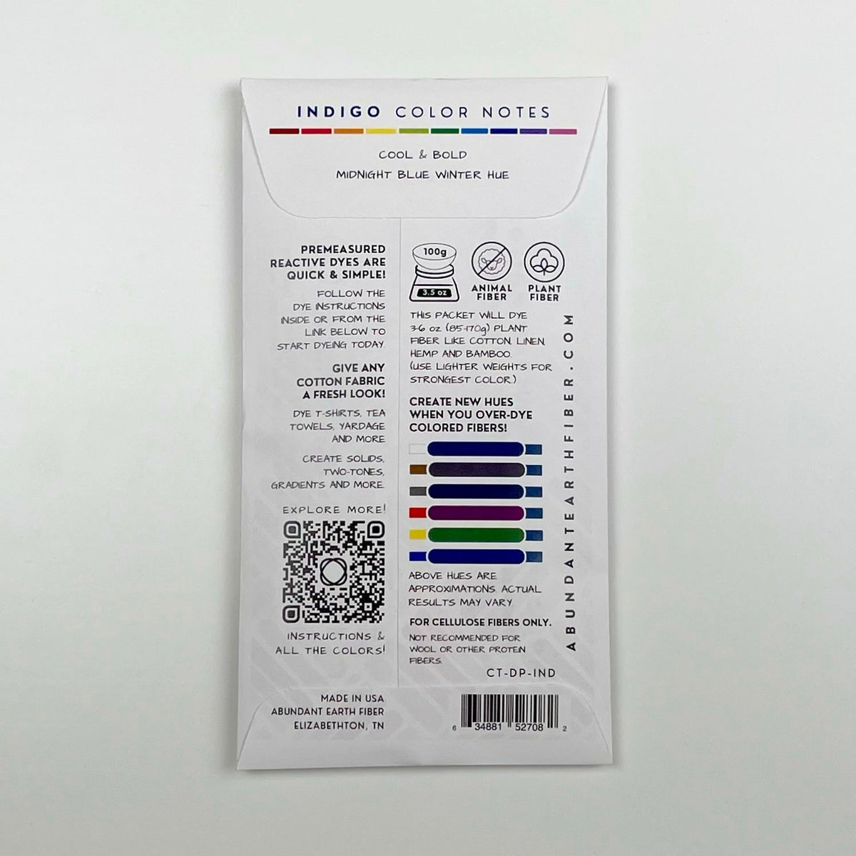 Cotton Tincture - Dye Pack - Indigo