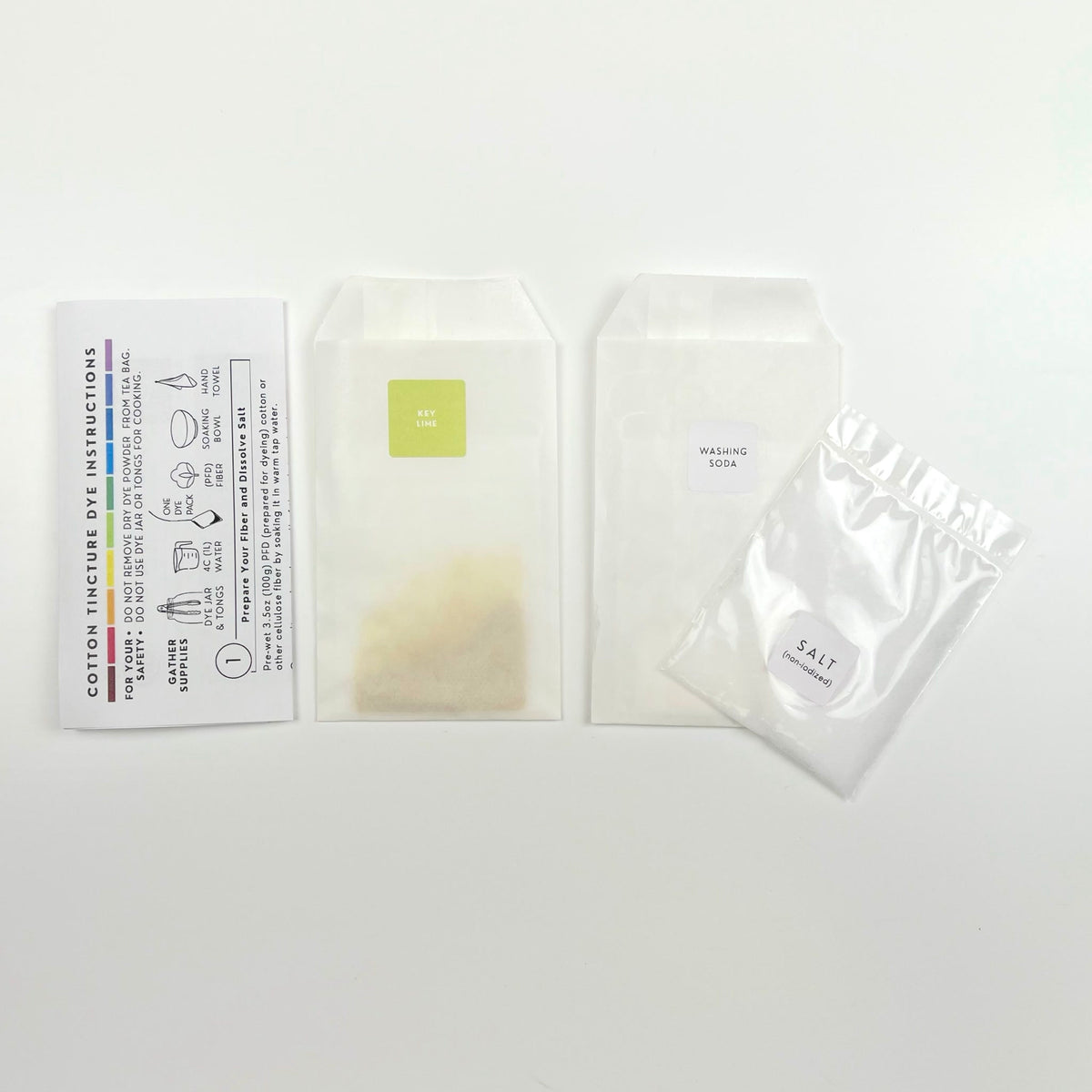 Cotton Tincture - Dye Pack - Key Lime