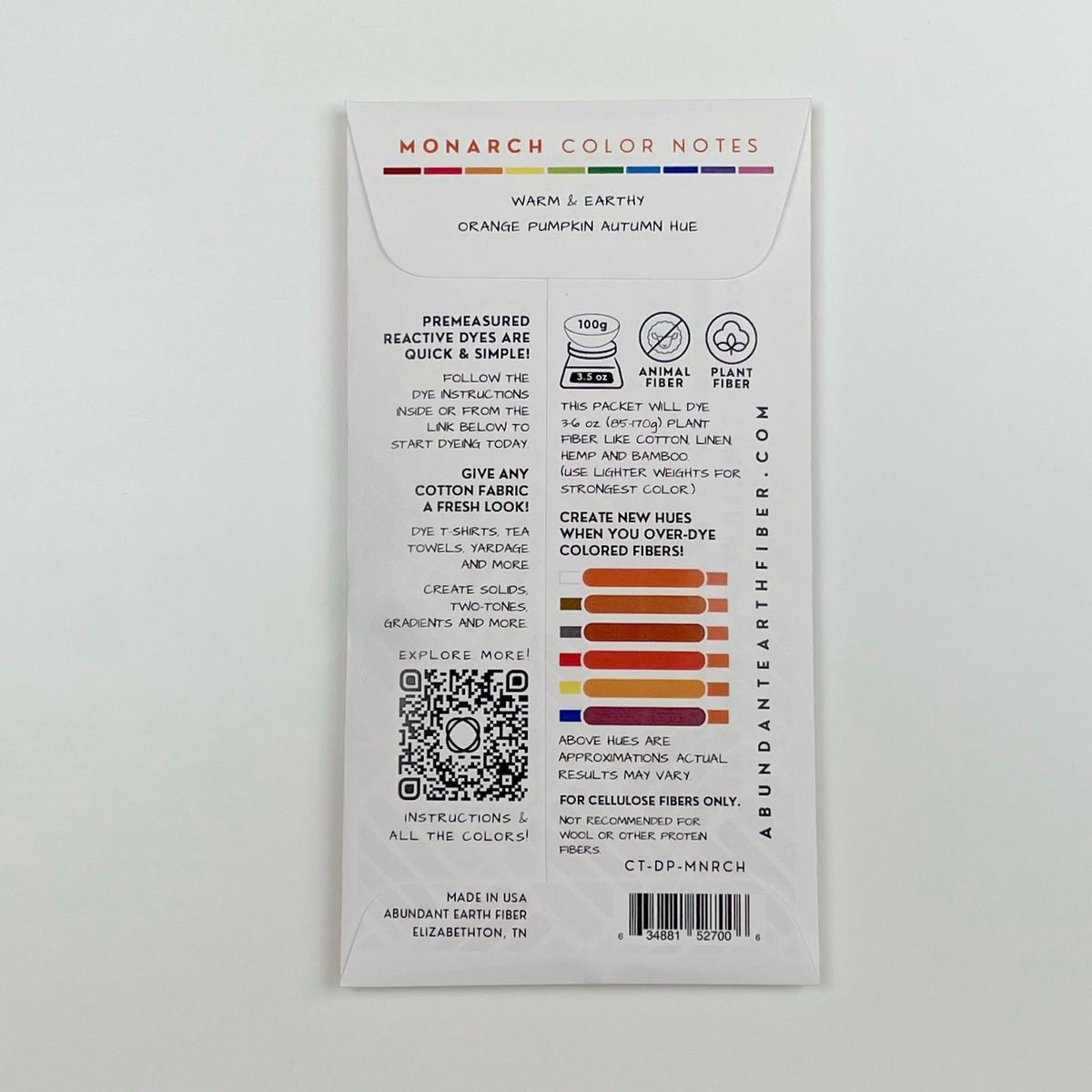 Cotton Tincture - Dye Pack - Monarch