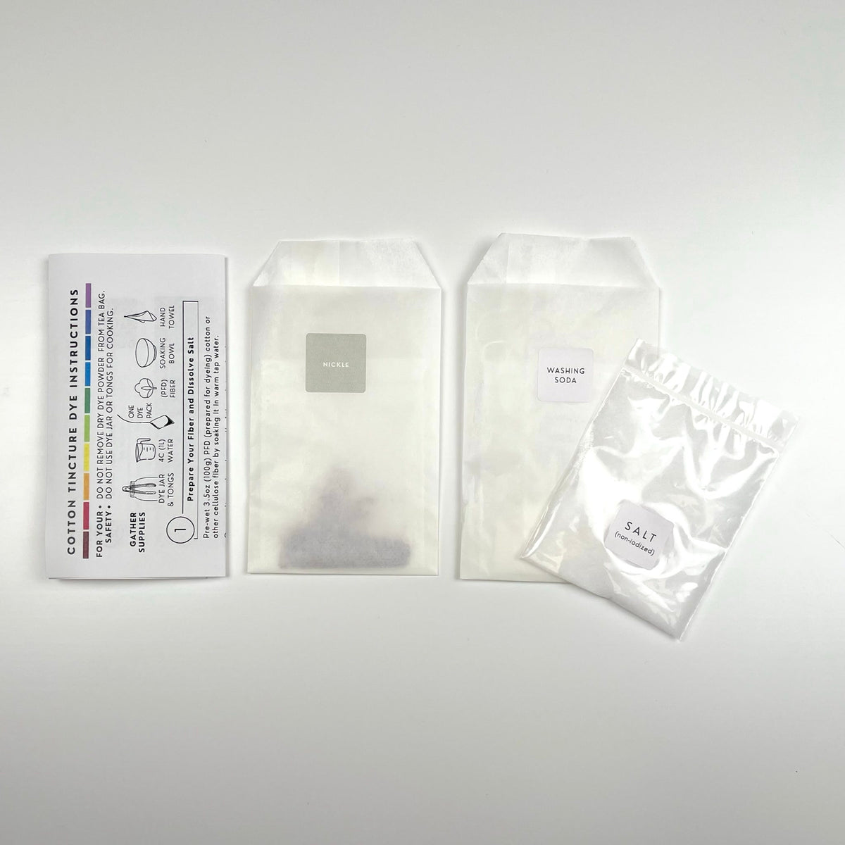 Cotton Tincture - Dye Pack - Nickel