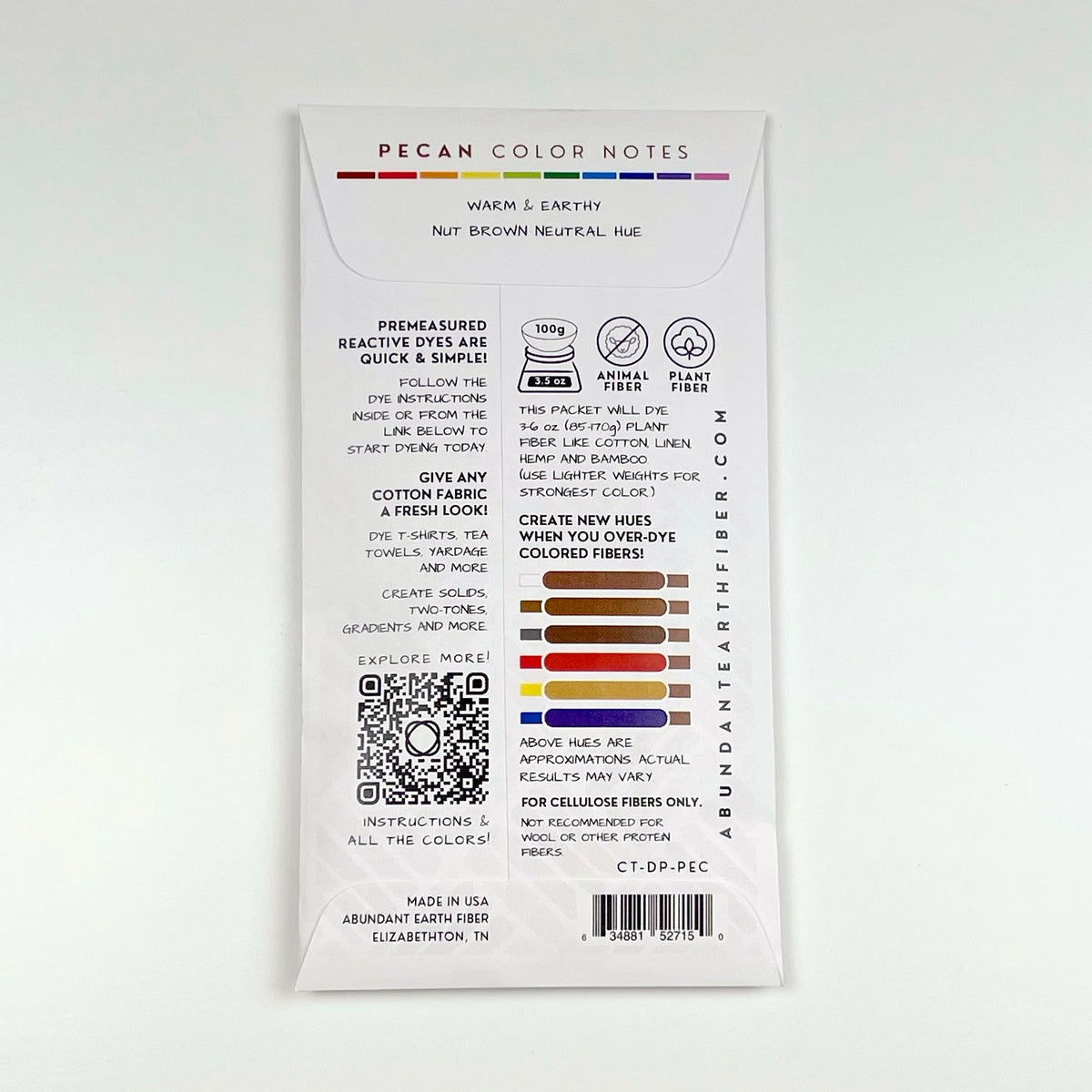 Cotton Tincture - Dye Pack - Pecan