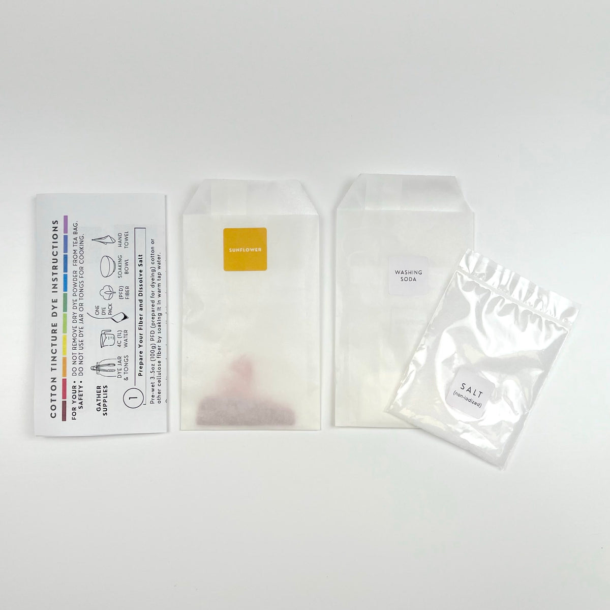 Cotton Tincture - Dye Pack - Sunflower