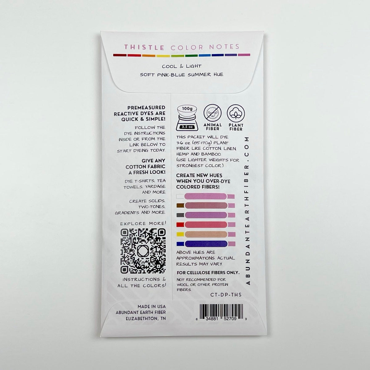 Cotton Tincture - Dye Pack - Thistle