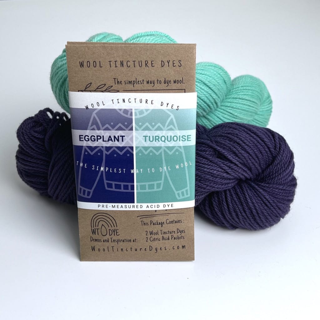 Dye Color Pack Pairing - Eggplant/Turquoise