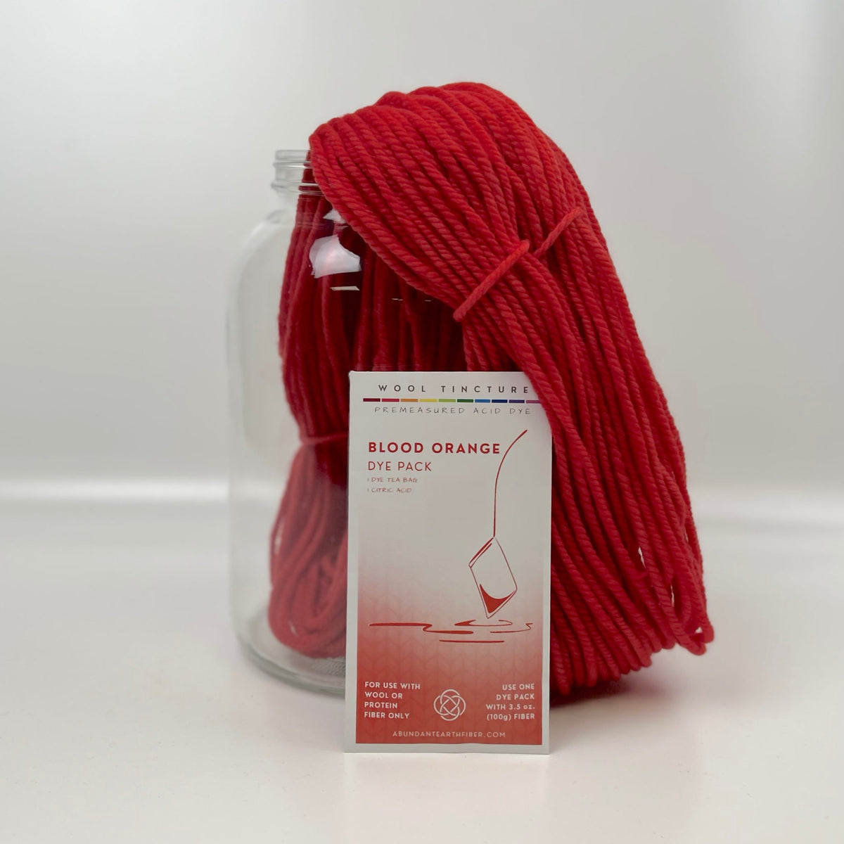 Wool Tincture - Dye Pack - Blood Orange