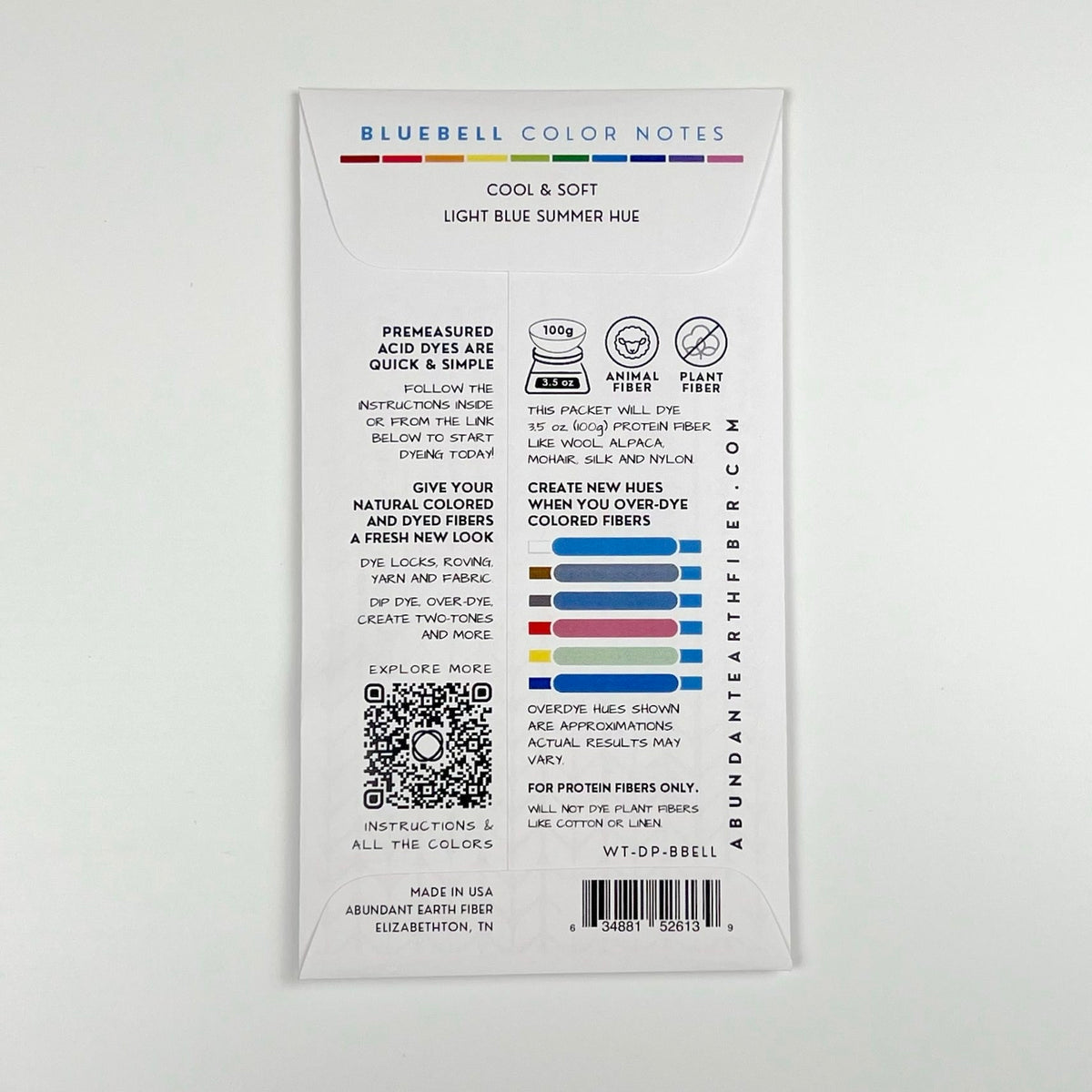 Wool Tincture - Dye Pack - Bluebell