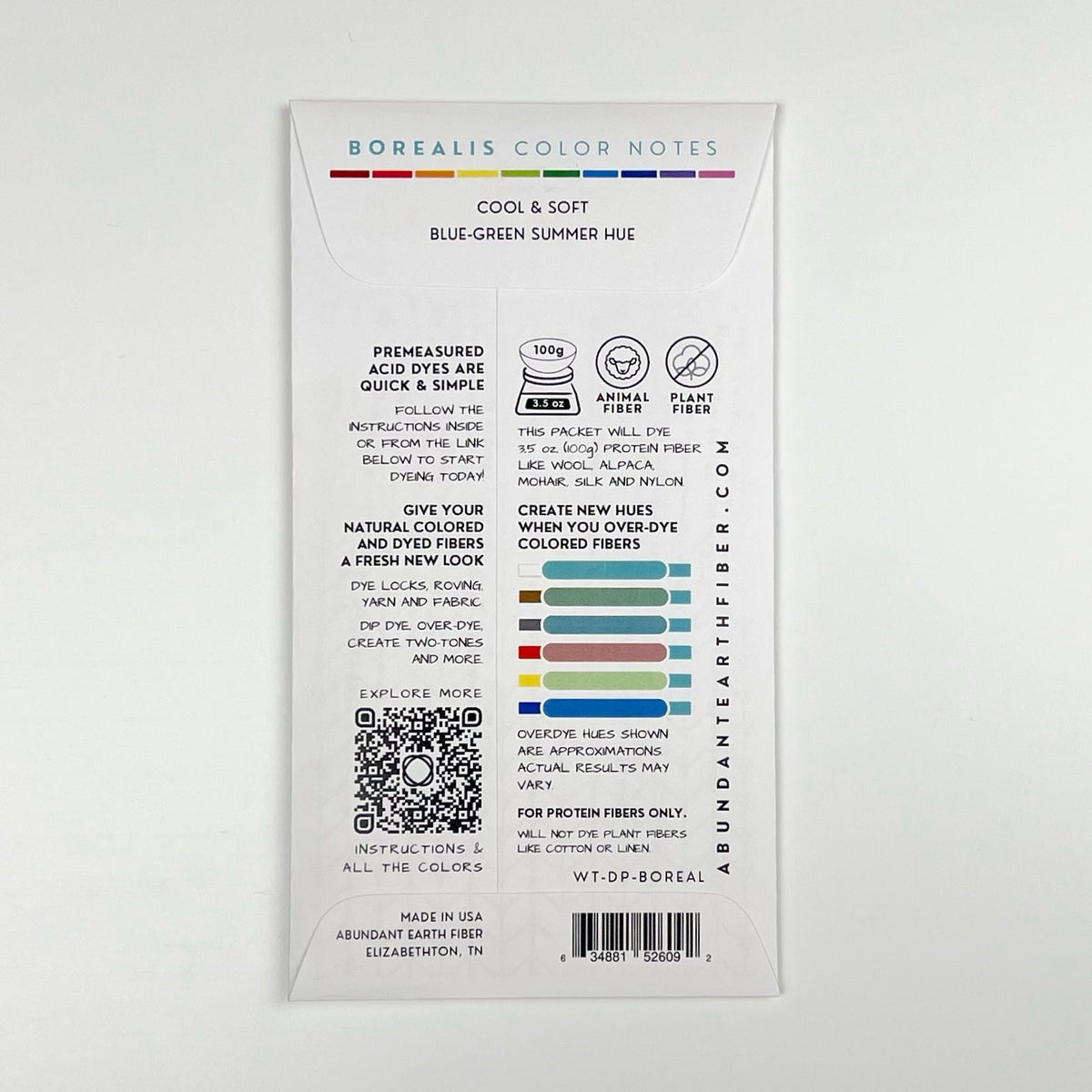 Wool Tincture - Dye Pack - Borealis