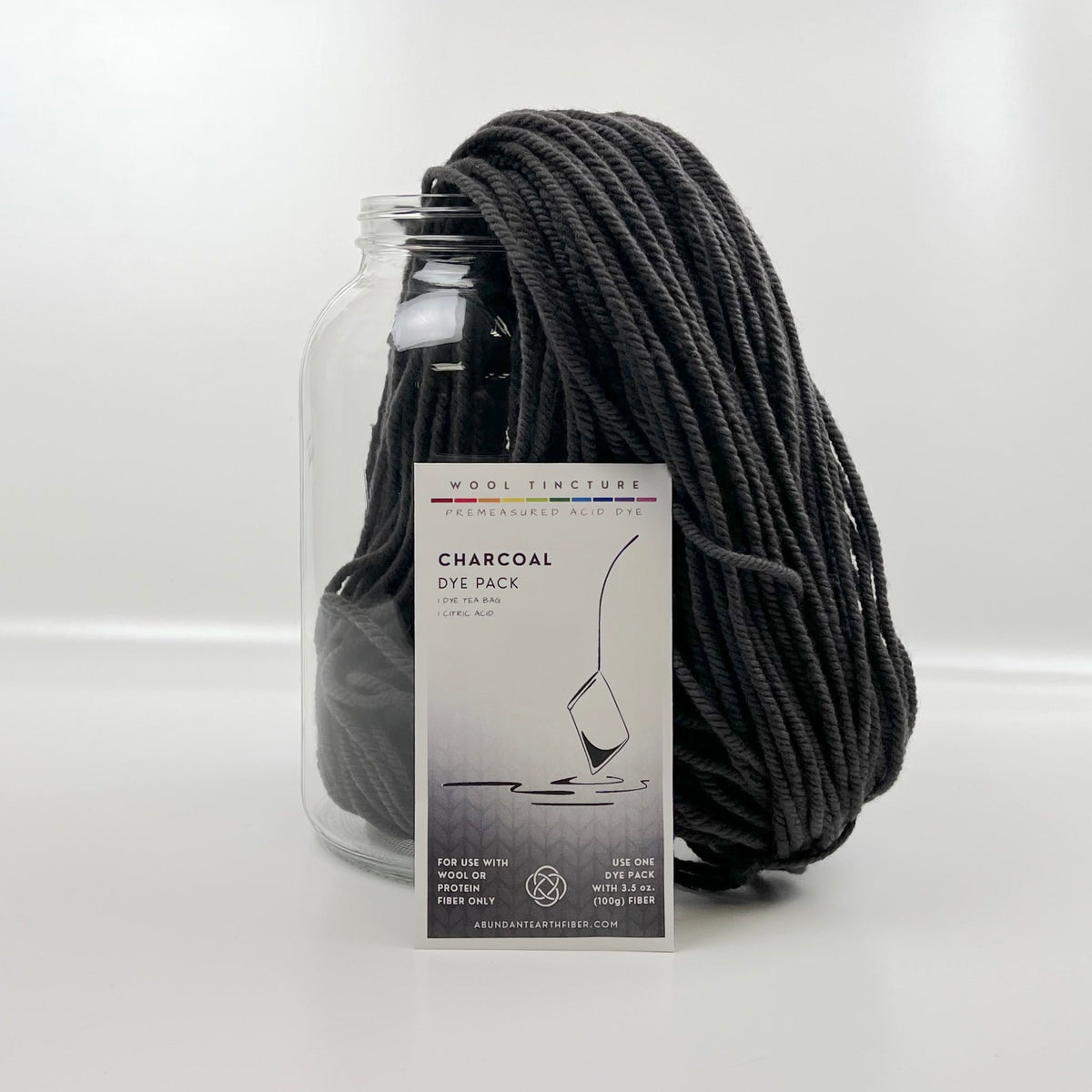 Wool Tincture - Dye Pack - Charcoal