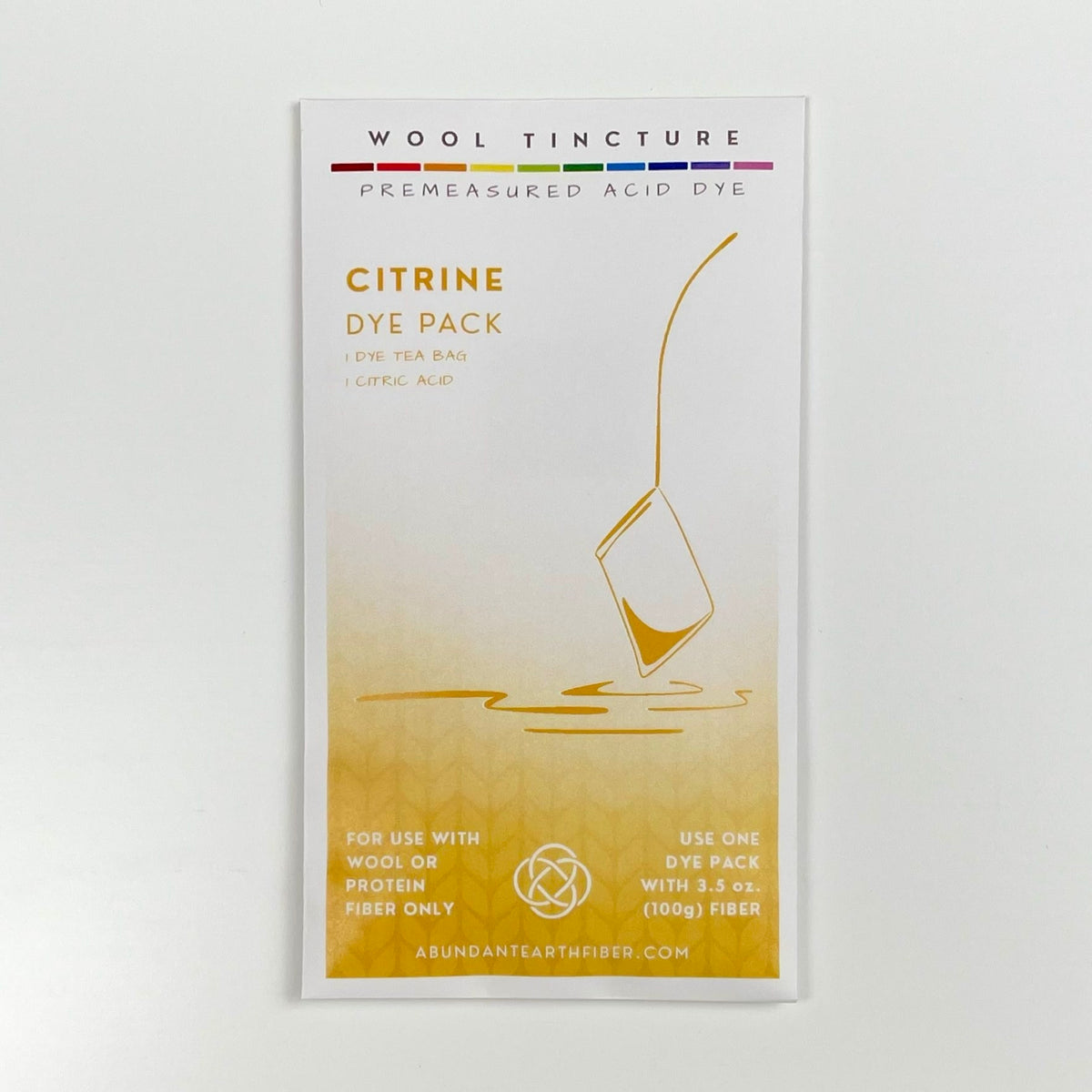 Wool Tincture - Dye Pack - Citrine