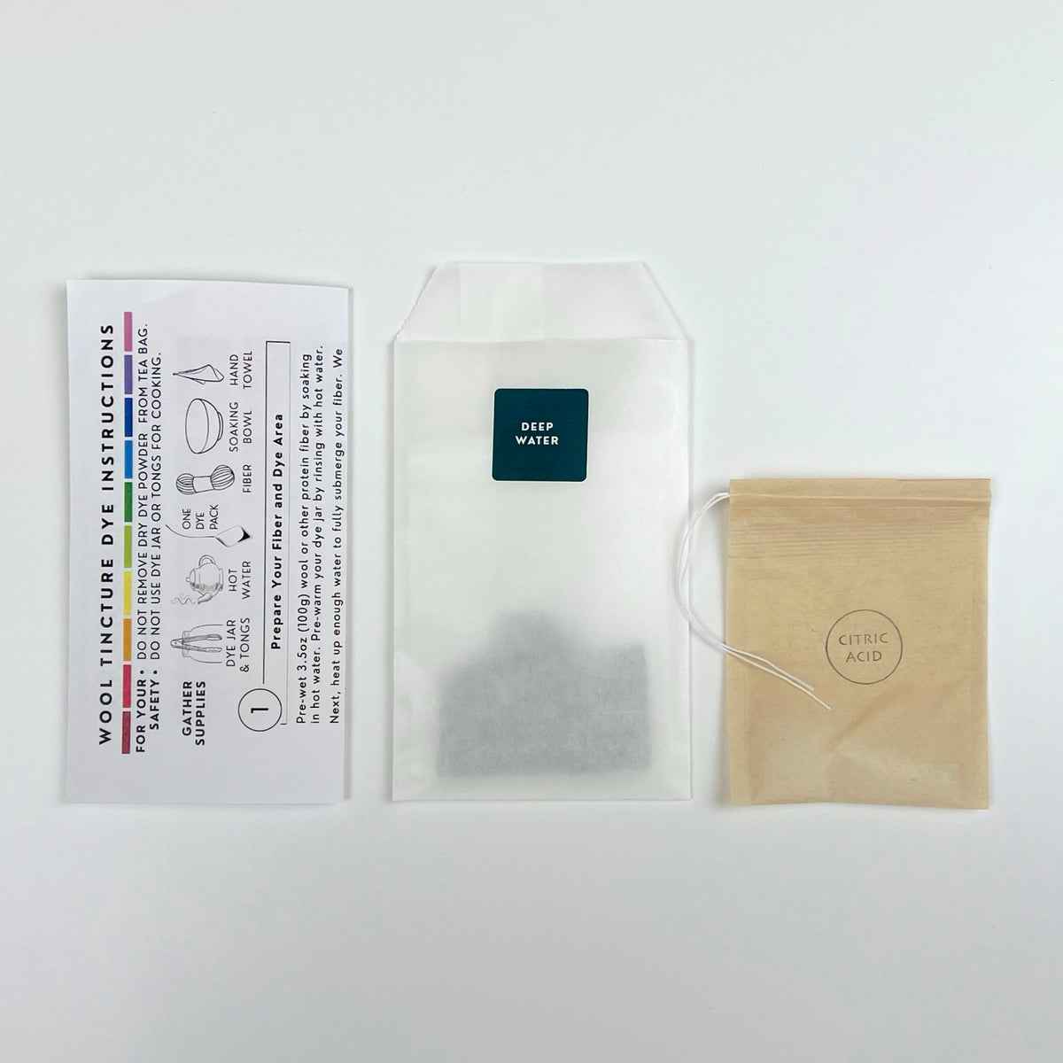 Wool Tincture - Dye Pack - Deep Water