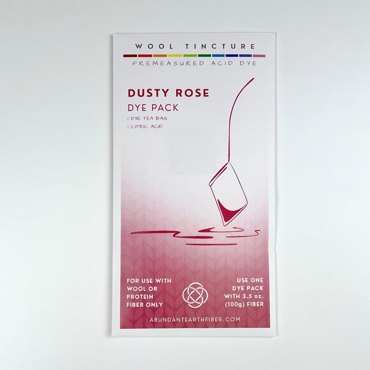 Wool Tincture - Dye Pack - Dusty Rose