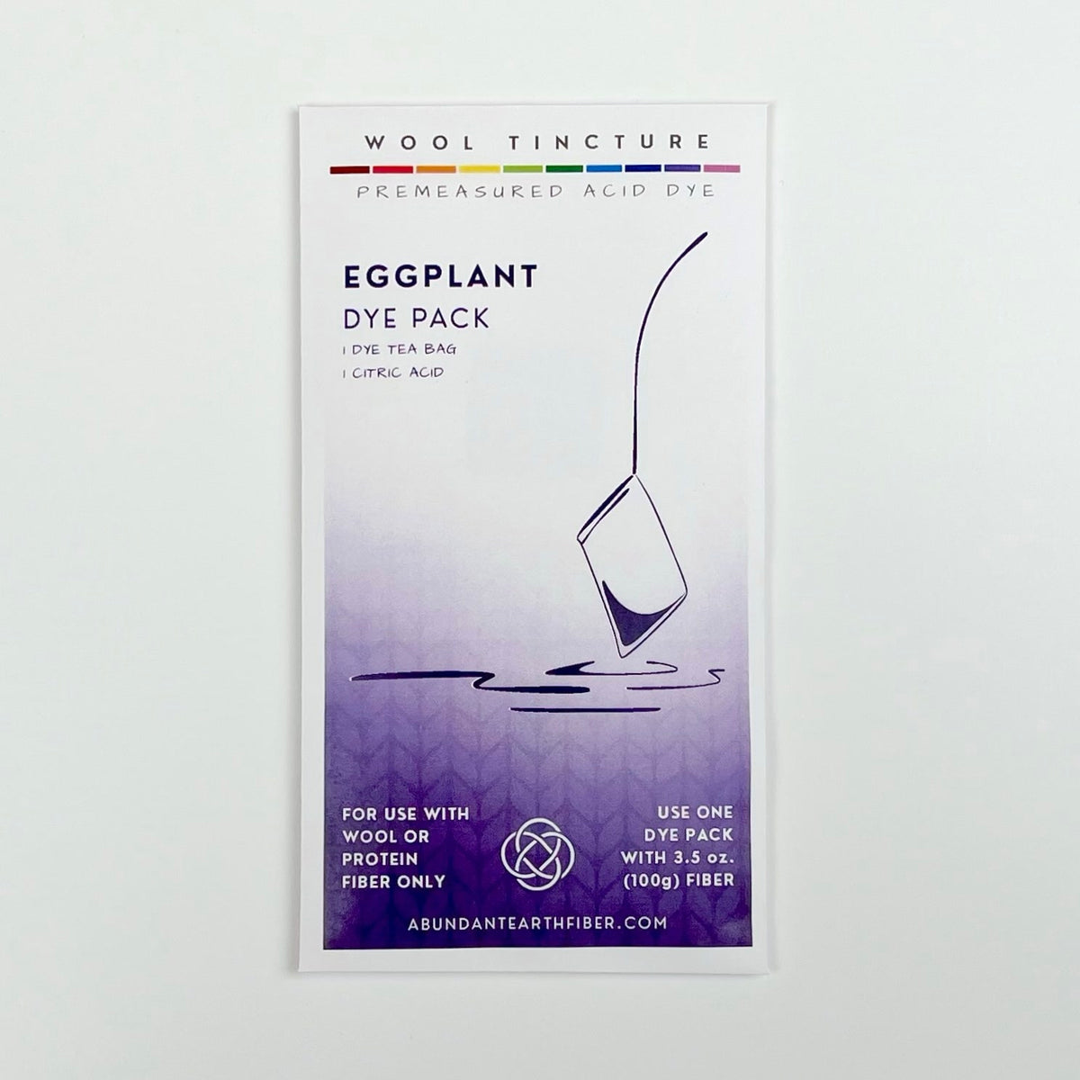 Wool Tincture - Dye Pack - Eggplant