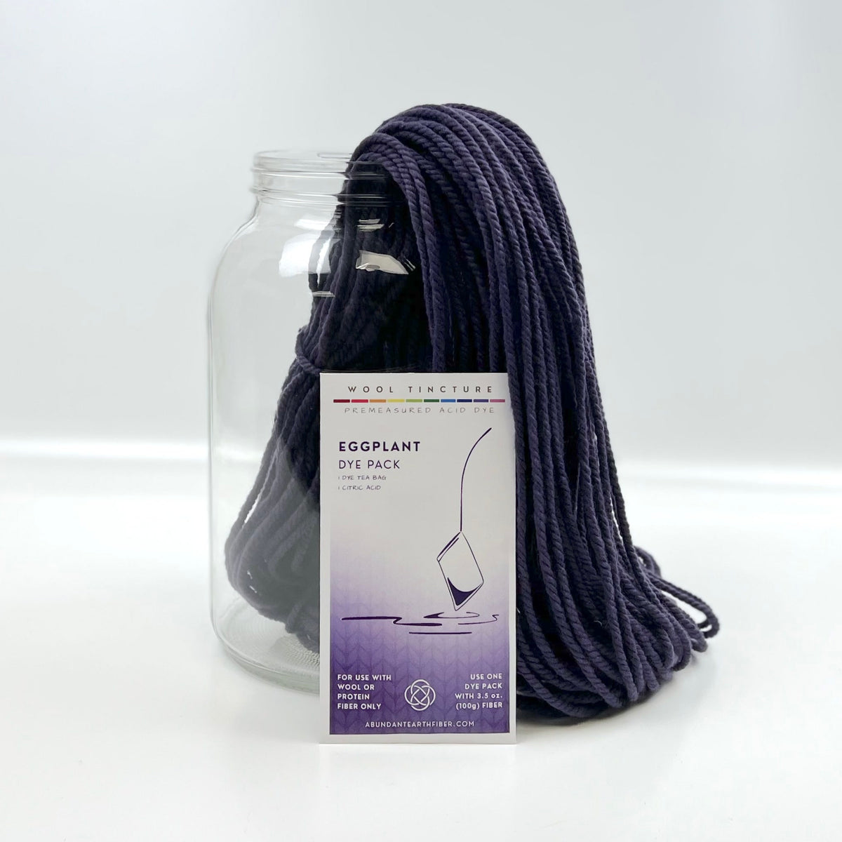 Wool Tincture - Dye Pack - Eggplant