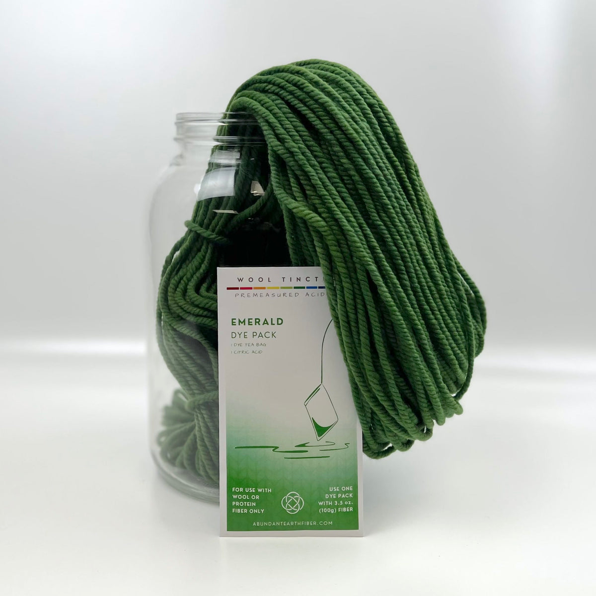 Wool Tincture - Dye Pack - Emerald