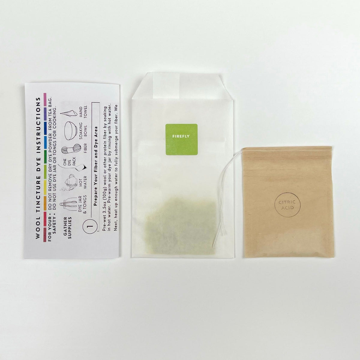 Wool Tincture - Dye Pack - Firefly