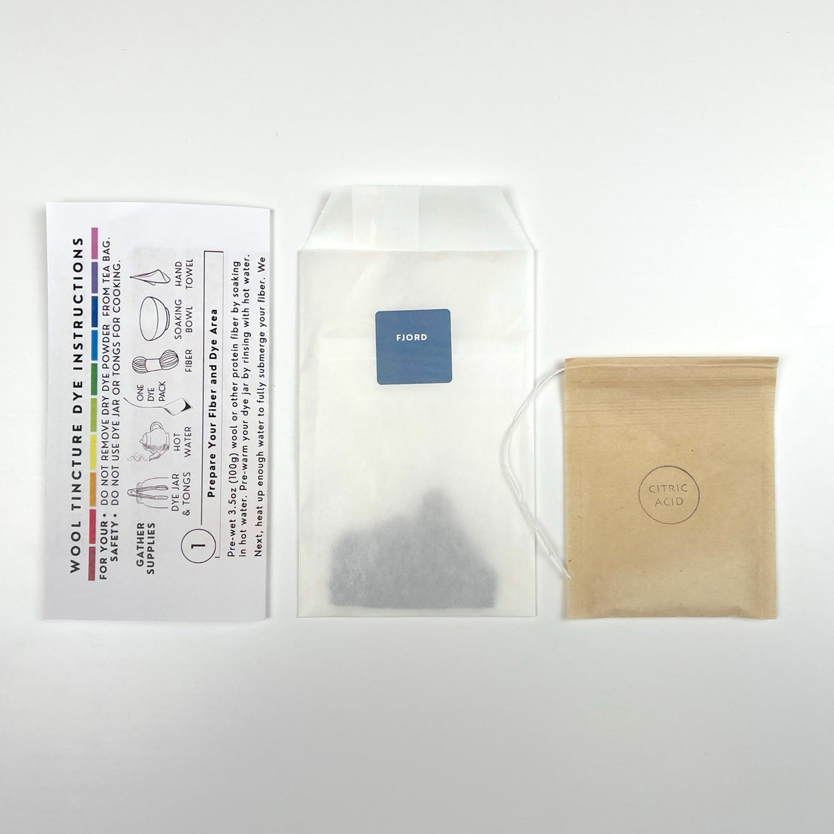 Wool Tincture - Dye Pack - Fjord