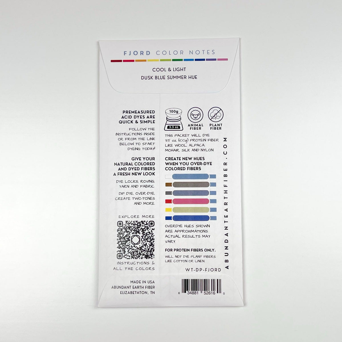 Wool Tincture - Dye Pack - Fjord
