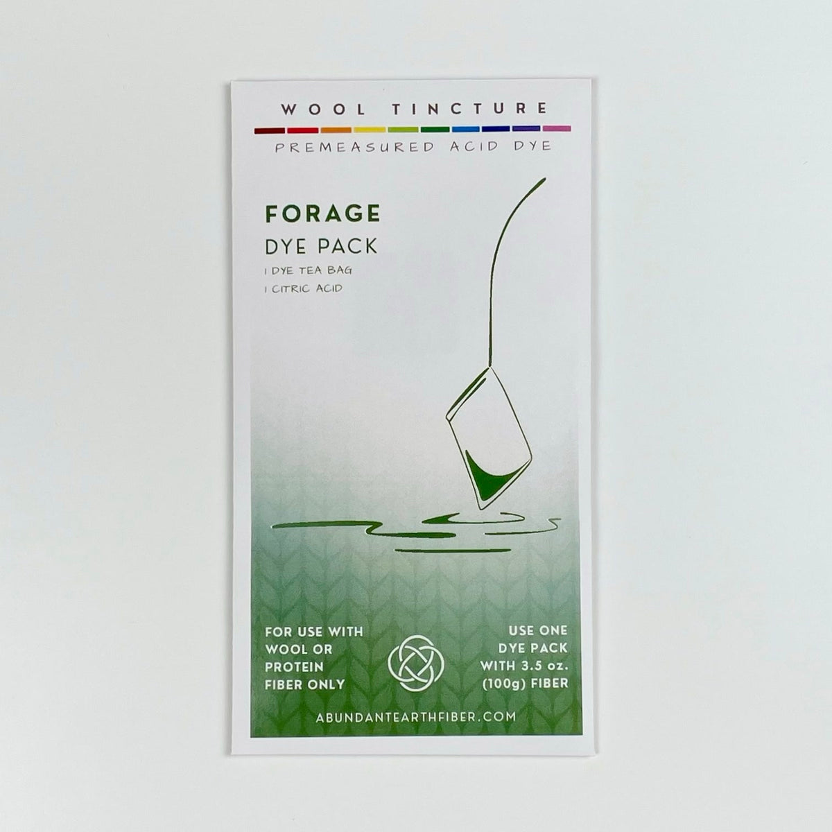 Wool Tincture - Dye Pack - Forage
