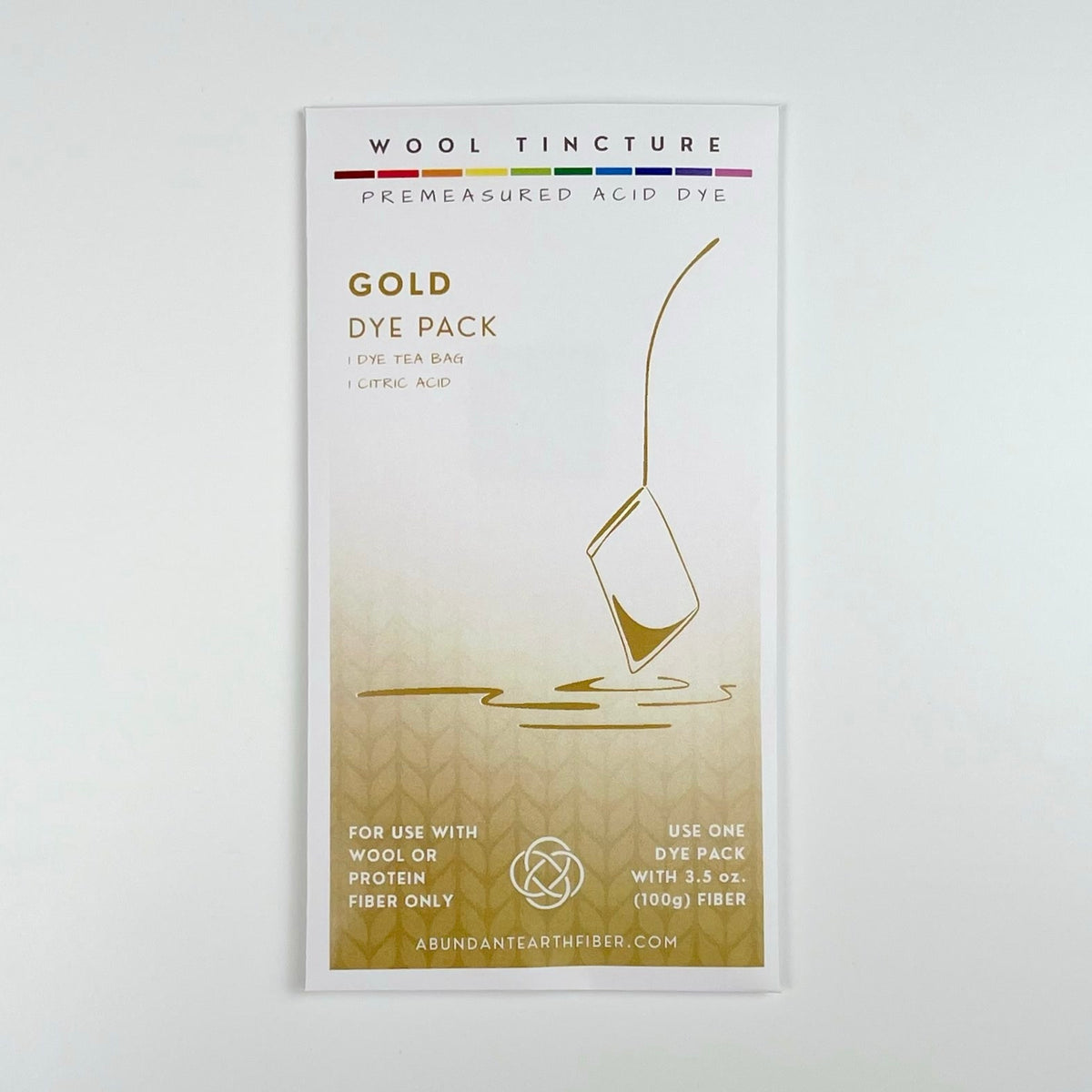 Wool Tincture - Dye Pack - Gold