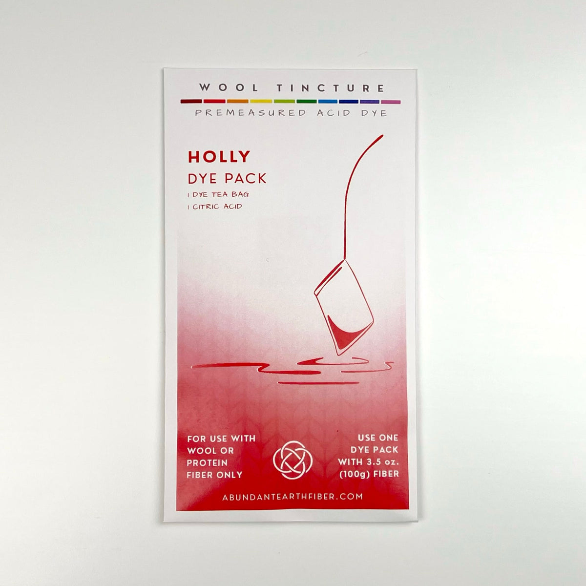 Wool Tincture - Dye Pack - Holly
