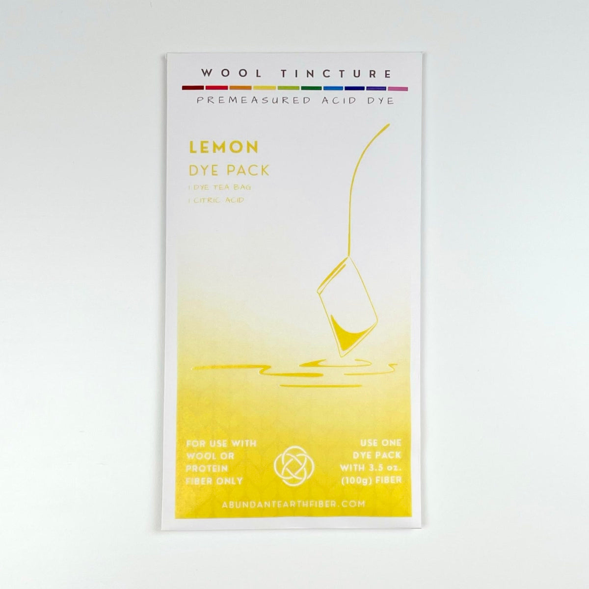 Wool Tincture - Dye Pack - Lemon
