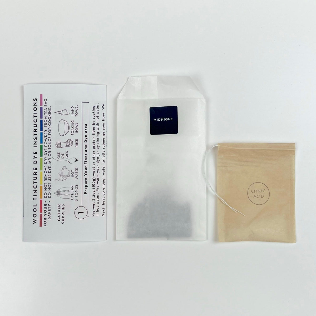 Wool Tincture - Dye Pack - Midnight