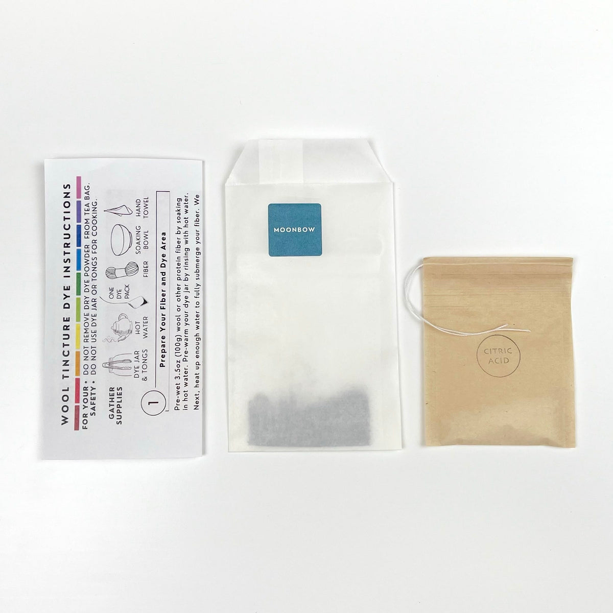 Wool Tincture - Dye Pack - Moonbow