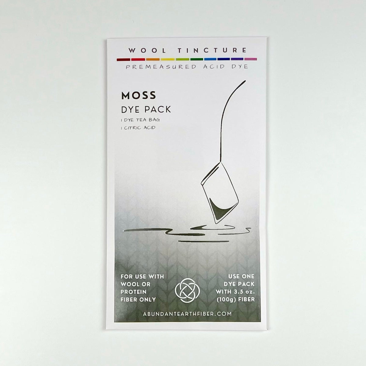 Wool Tincture - Dye Pack - Moss