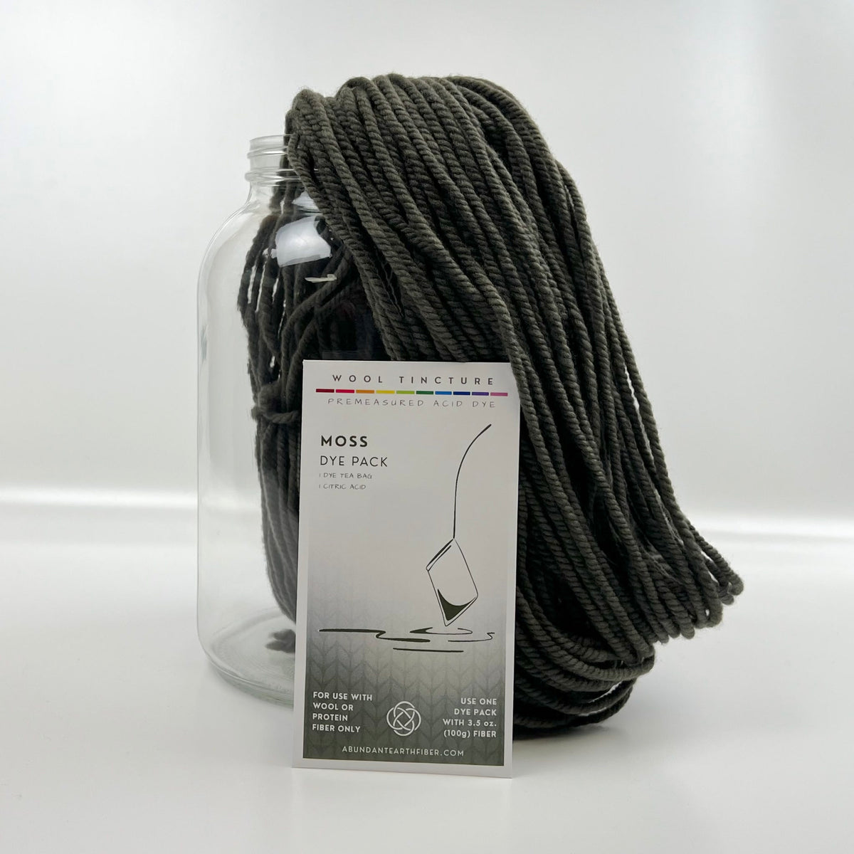 Wool Tincture - Dye Pack - Moss