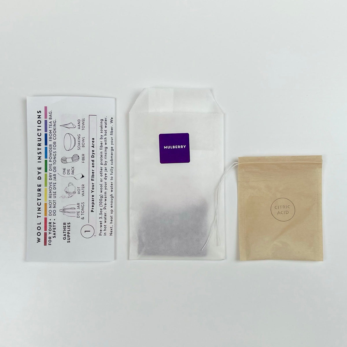 Wool Tincture - Dye Pack - Mulberry