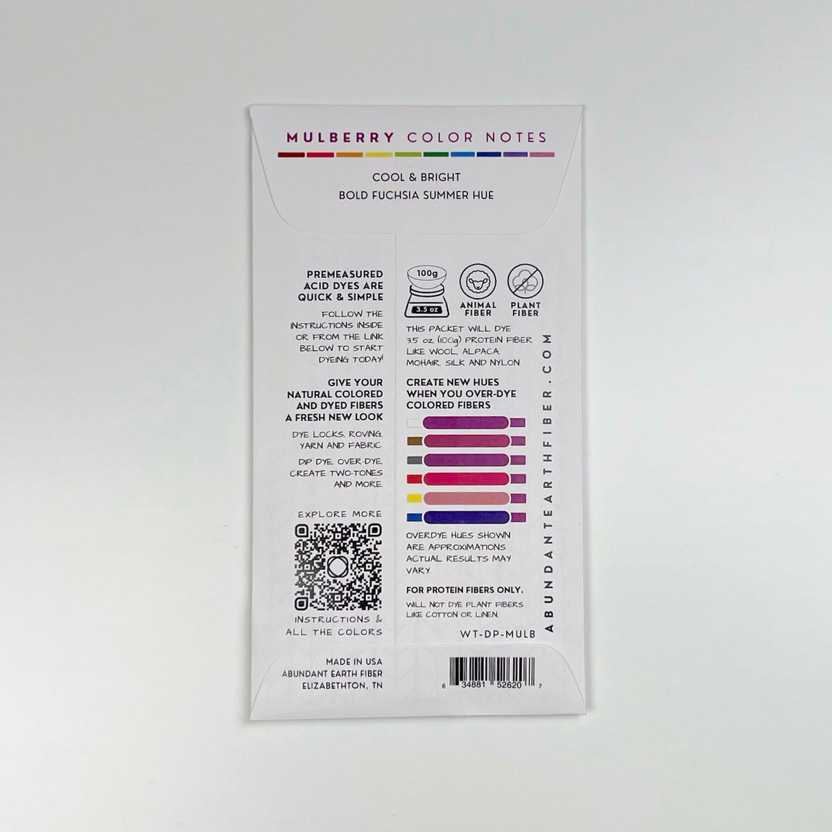 Wool Tincture - Dye Pack - Mulberry