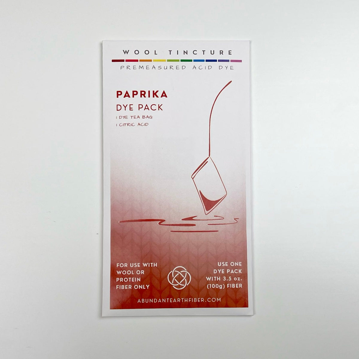 Wool Tincture - Dye Pack - Paprika
