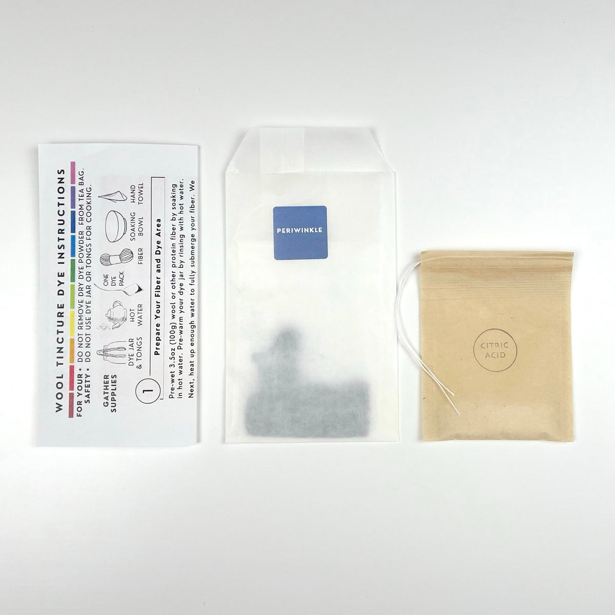 Wool Tincture - Dye Pack - Periwinkle