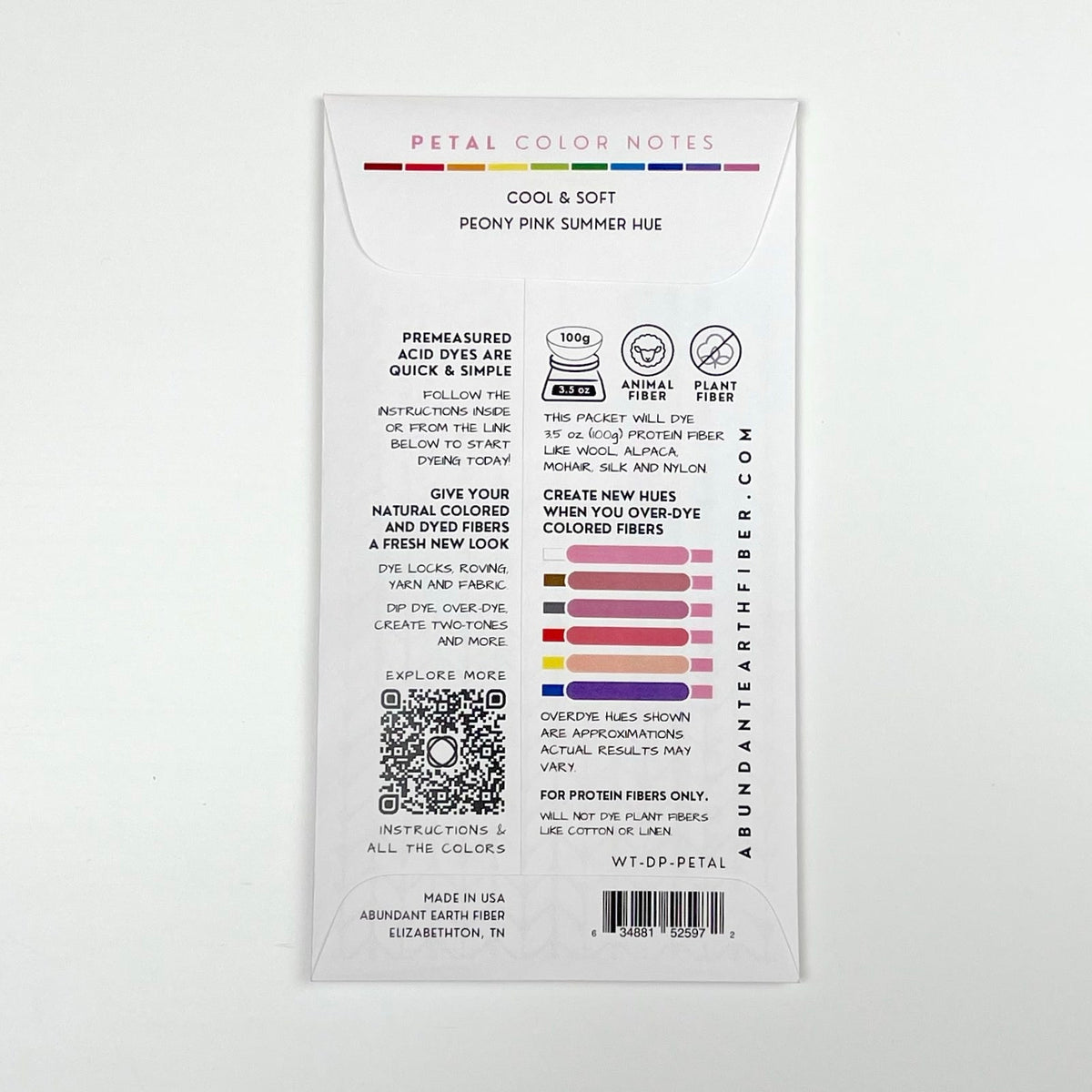 Wool Tincture - Dye Pack - Petal