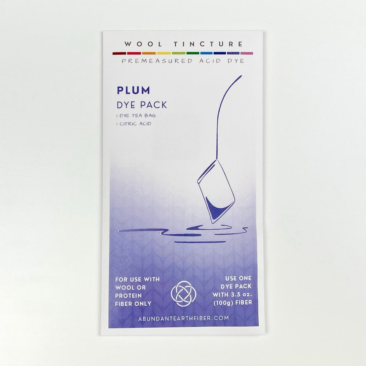 Wool Tincture - Dye Pack - Plum