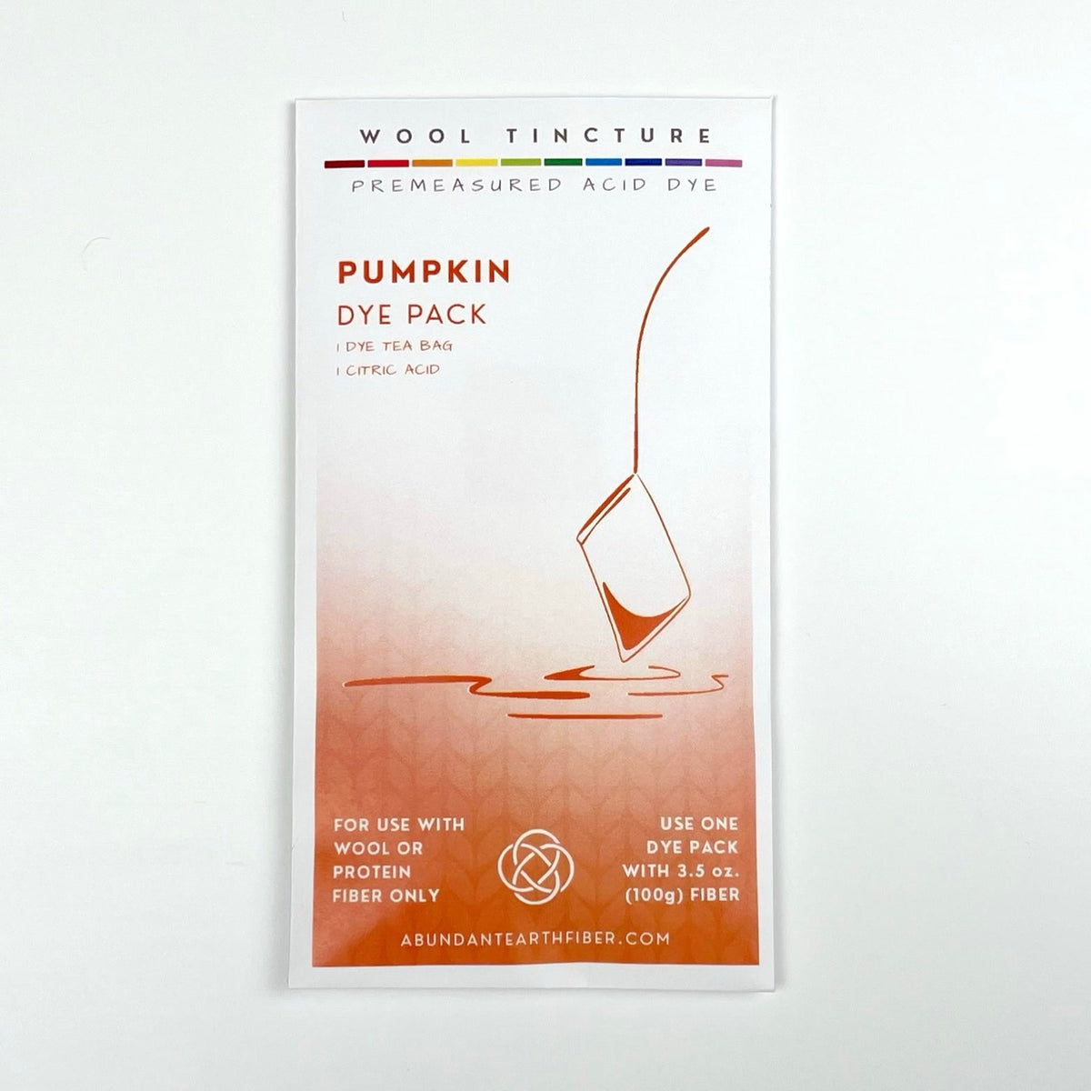 Wool Tincture - Dye Pack - Pumpkin