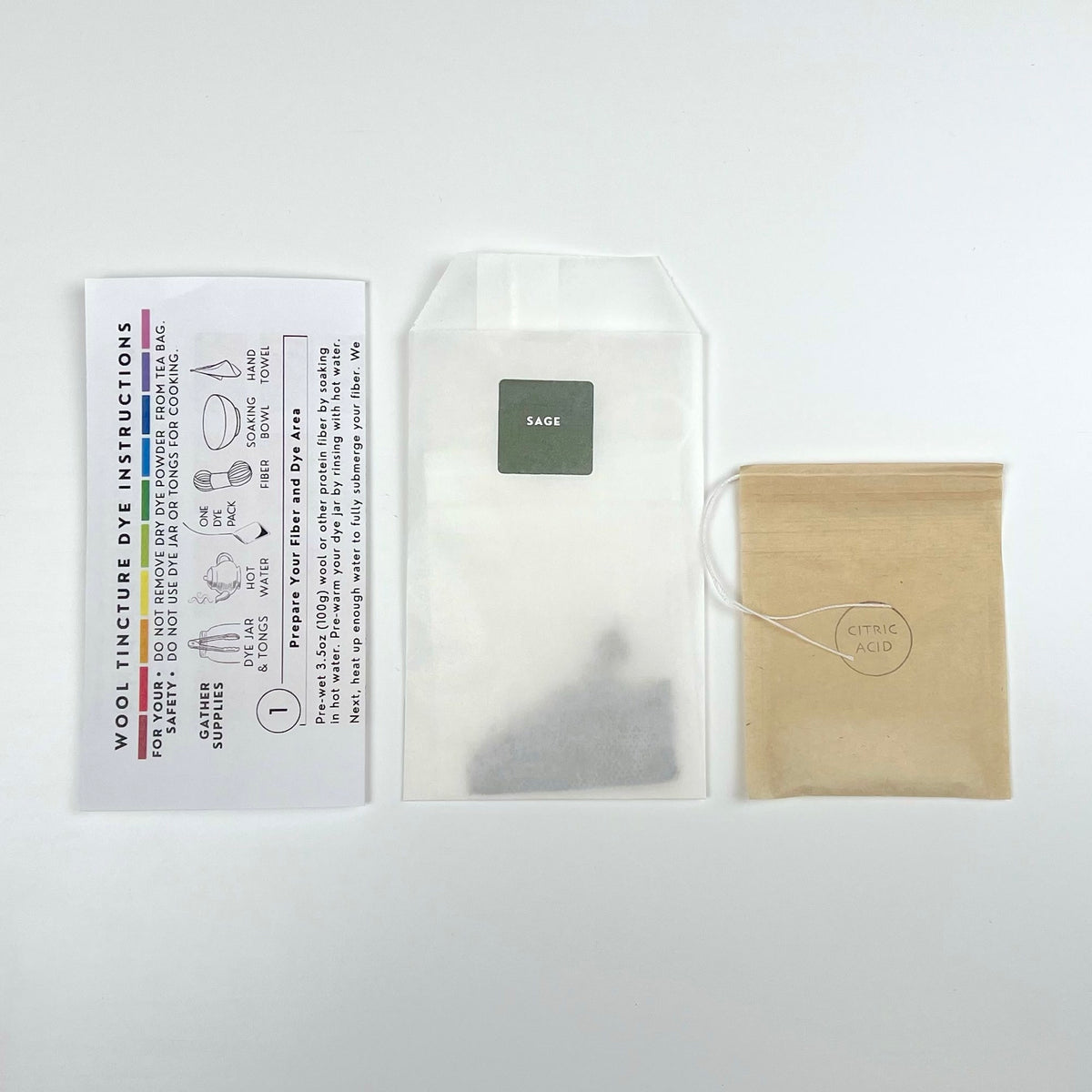 Wool Tincture - Dye Pack - Sage