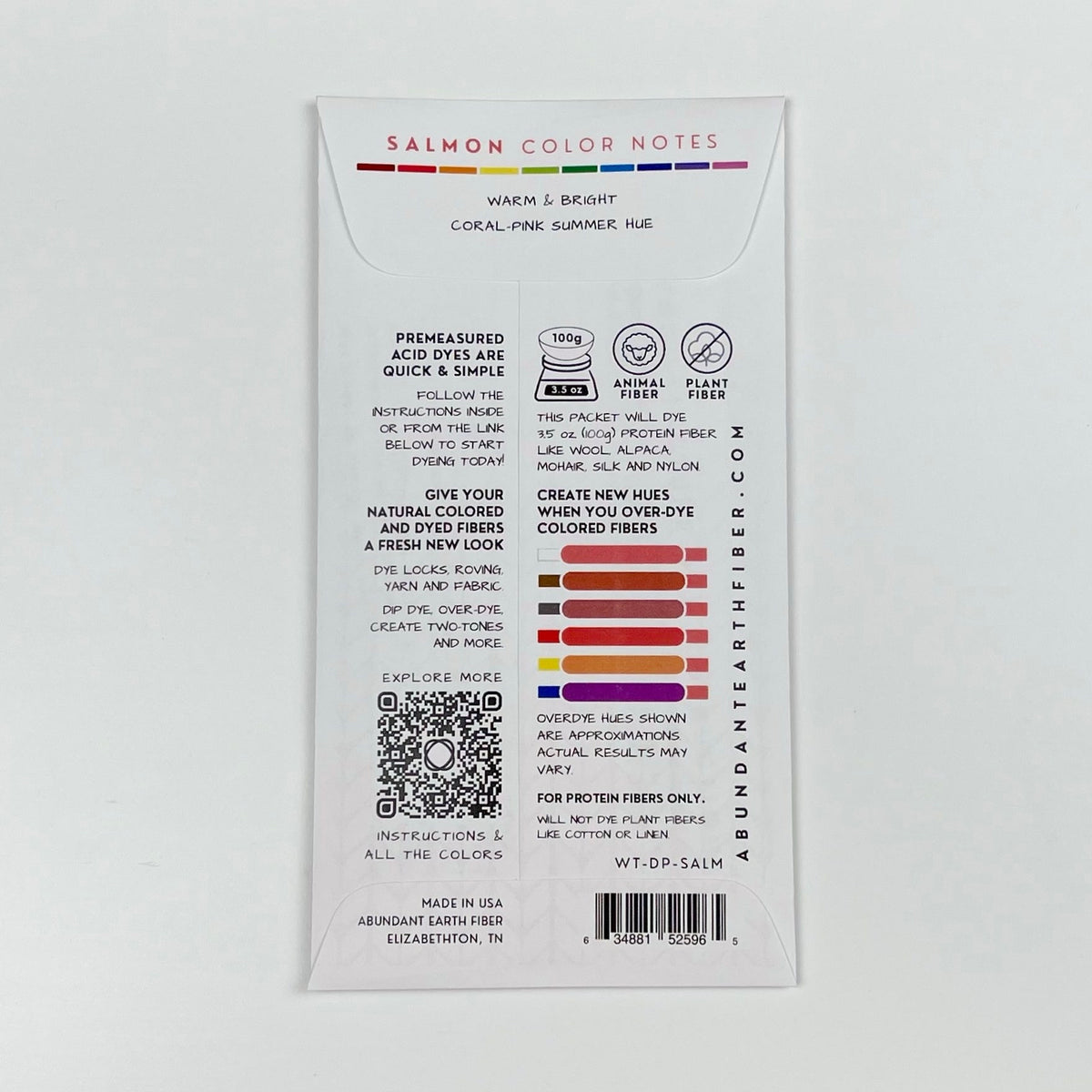 Wool Tincture - Dye Pack - Salmon