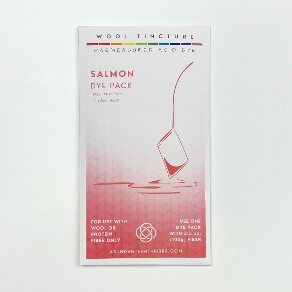 Wool Tincture - Dye Pack - Salmon