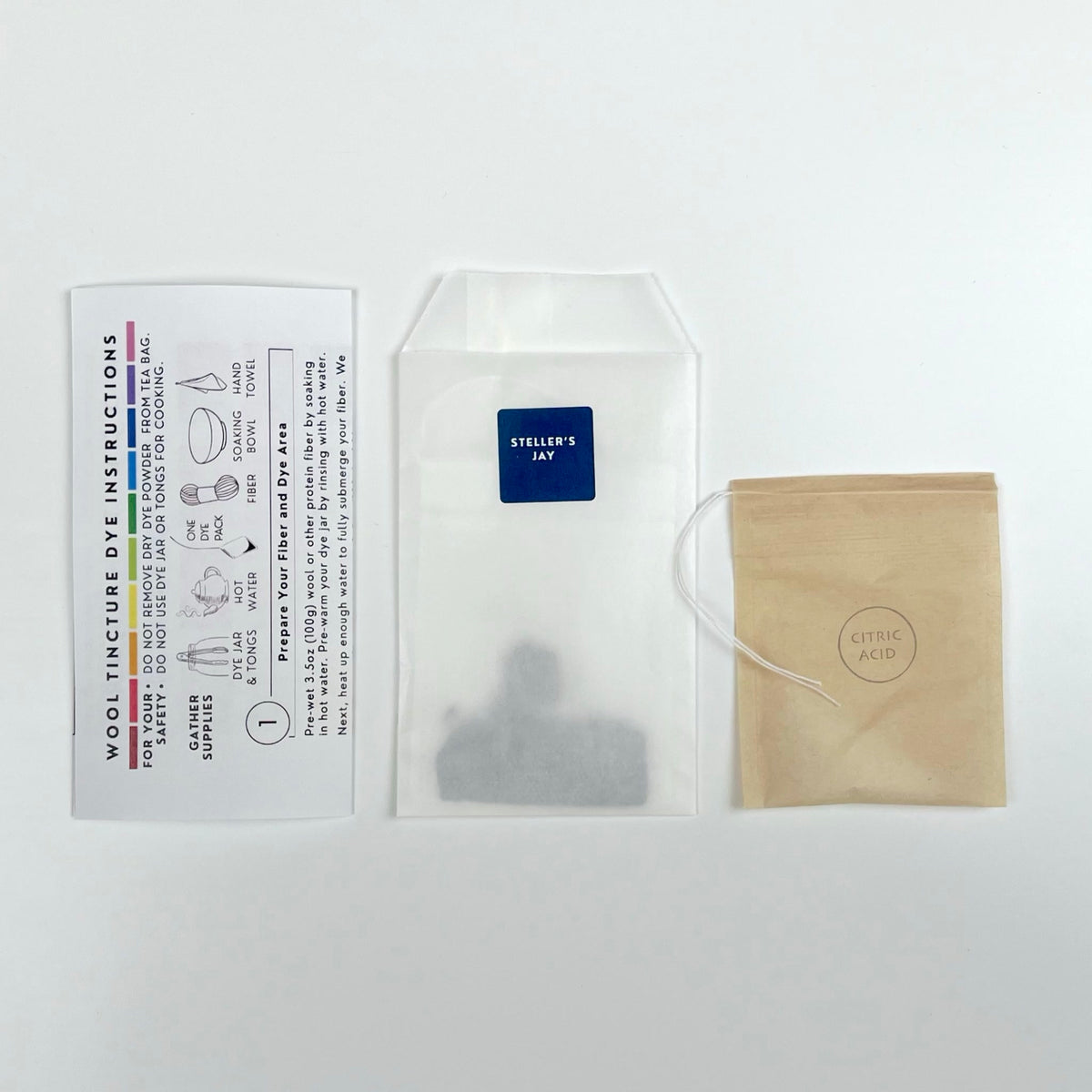 Wool Tincture - Dye Pack - Steller's Jay
