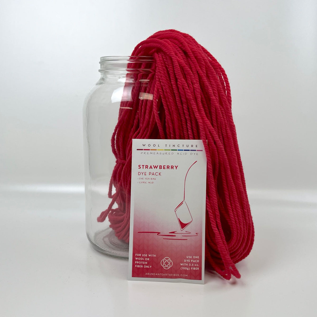 Wool Tincture - Dye Pack - Strawberry
