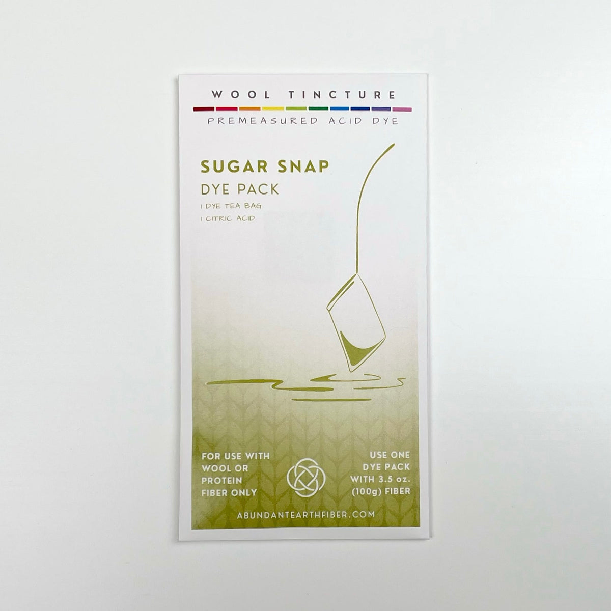 Wool Tincture - Dye Pack - Sugar Snap