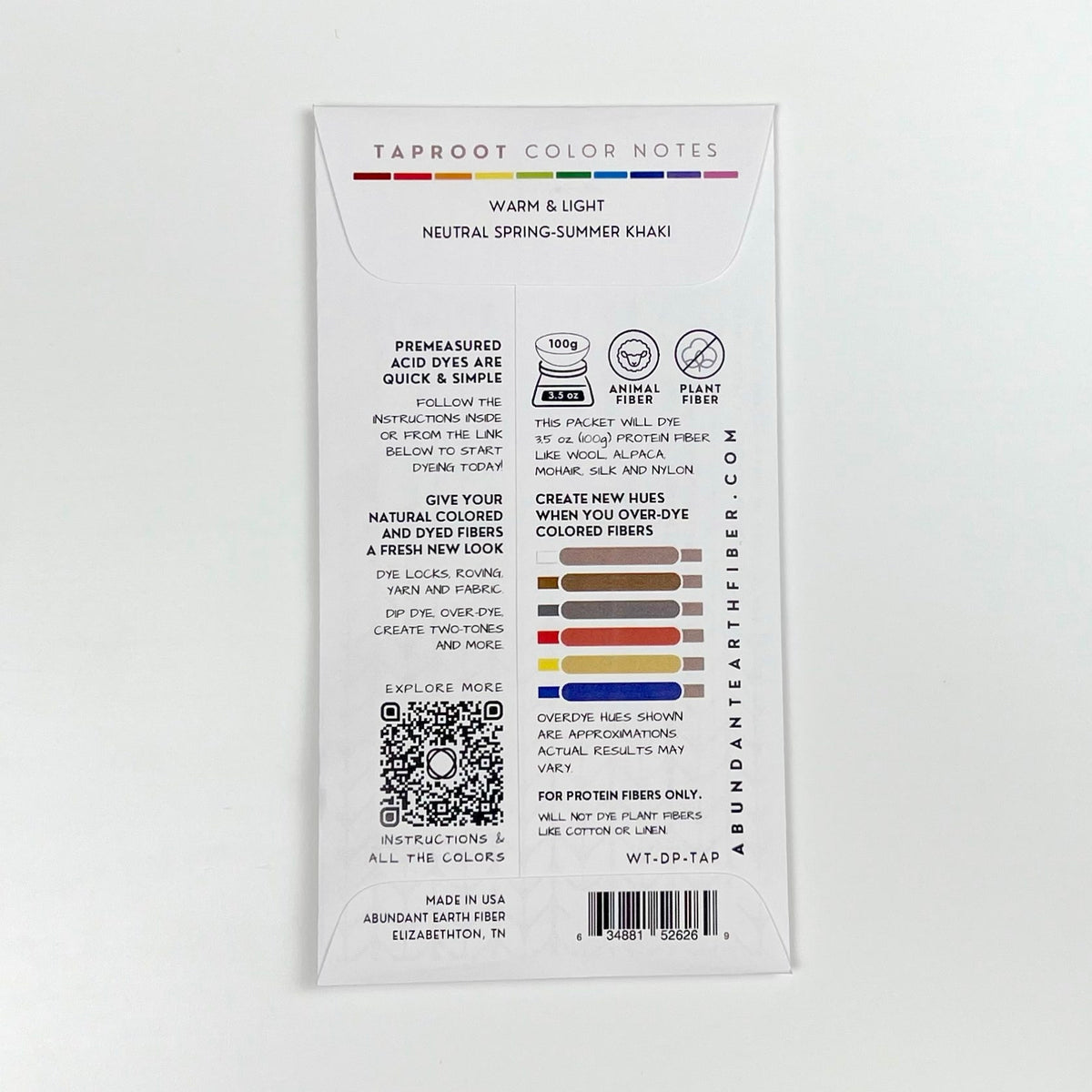 Wool Tincture - Dye Pack - Taproot