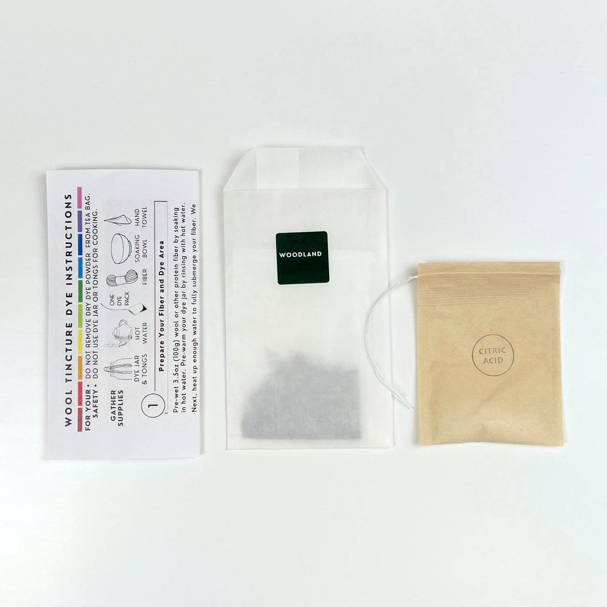 Wool Tincture - Dye Pack - Woodland