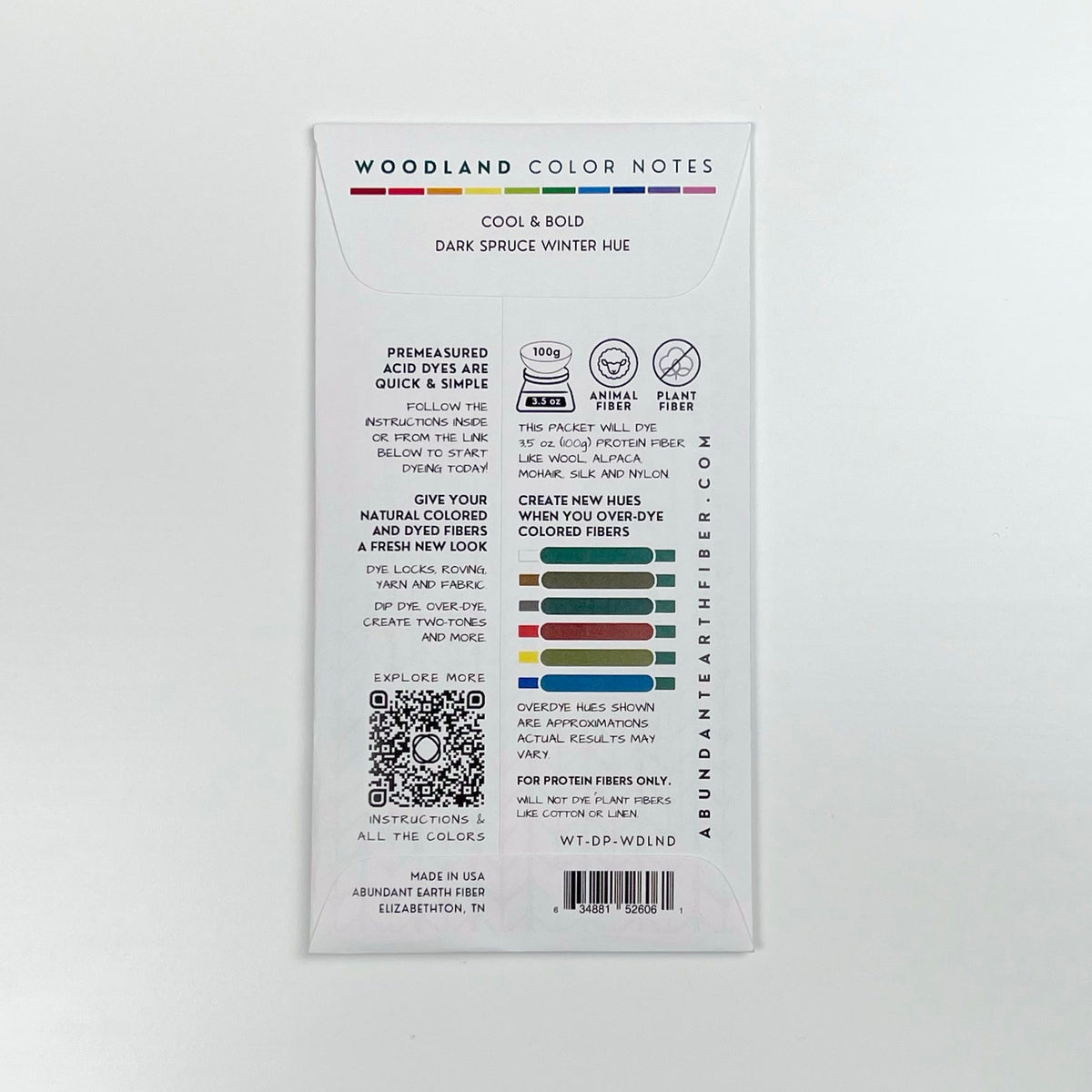 Wool Tincture - Dye Pack - Woodland