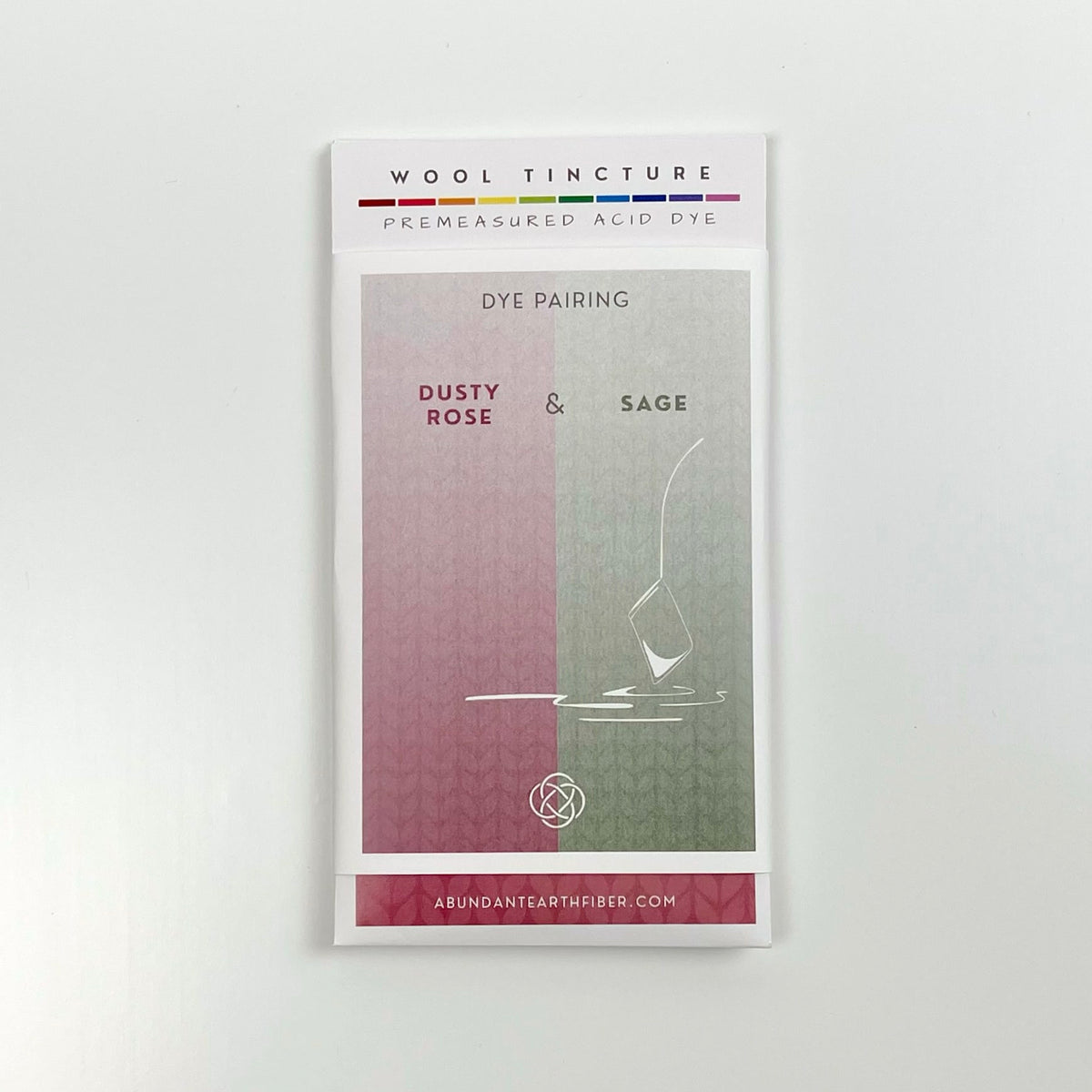 Wool Tincture - Dye Pairing - Dusty Rose/Sage